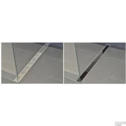 BWS Glasrooster Tbv RVS Douchegoot 100x7 Cm Zwart 6 BWS Glasrooster Tbv RVS Douchegoot 100x7 Cm Zwart -Winkel Voor Badkamerdouchebenodigdheden bws glasrooster tbv rvs douchegoot 100x7 cm zwart sfeer