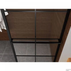 BWS Inloopdouche Met Handdoekbeugel 120x200cm 10mm NANO Coating Zwart -Winkel Voor Badkamerdouchebenodigdheden bws inloopdouche met handdoekbeugel 120x200cm 10mm nano coating zwart 3