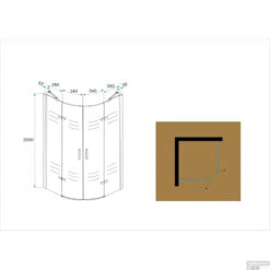 BWS Kwartronde Douchecabine 90x90 Cm Met 2 Deuren 8mm NANO Coating 7 BWS Kwartronde Douchecabine 90x90 Cm Met 2 Deuren 8mm NANO Coating -Winkel Voor Badkamerdouchebenodigdheden bws kwartronde douchecabine 90x90 cm met 2 deuren 8mm nano coating tech 1