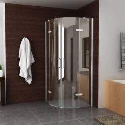 BWS Kwartronde Douchecabine 90x90 Cm Met 2 Deuren 8mm NANO Coating