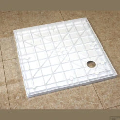 Luxe Douchebak SMC Vierkant 90 X 90 X 4 Cm Wit -Winkel Voor Badkamerdouchebenodigdheden bws luxe douchebak smc rechthoek 90x90x4 cm wit 2