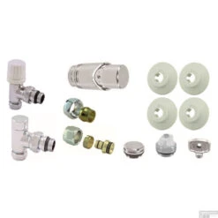 BWS Luxe Thermostatische Radiator Aansluitset Haaks Voor Zijaansluiting Chroom -Winkel Voor Badkamerdouchebenodigdheden bws luxe thermostatische radiator aansluitset haaks voor zijaansluiting chroom 3