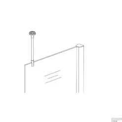 BWS Plafond Stabilisatiestang Rond 100 Cm Inkortbaar Chroom -Winkel Voor Badkamerdouchebenodigdheden bws stabilisatiestang plafond rond 100 cm inkortbaar chroom tech1