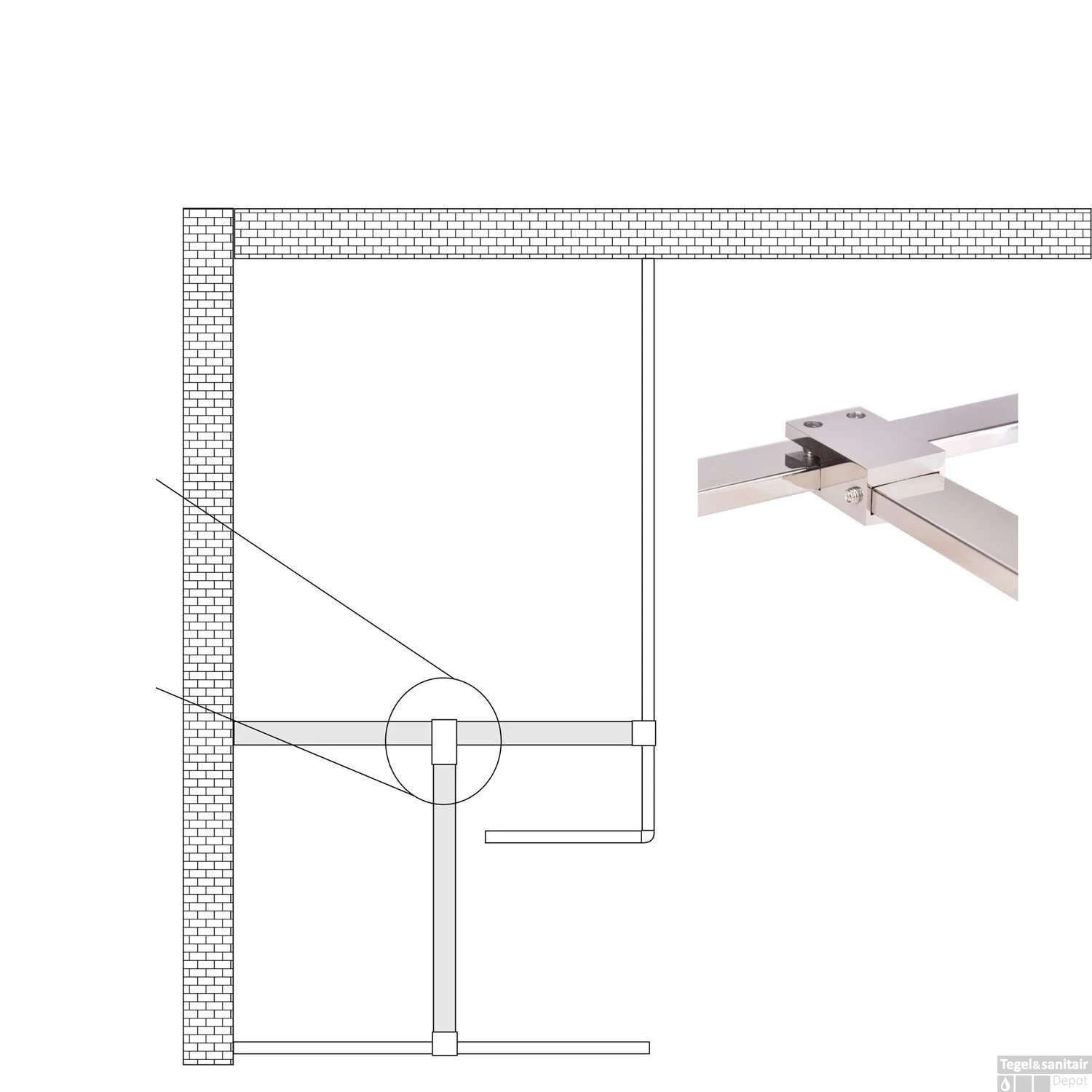 BWS Teekoppeling Voor Stabilisatiestang Chroom 3 BWS Teekoppeling Voor Stabilisatiestang Chroom - Afbeelding 3