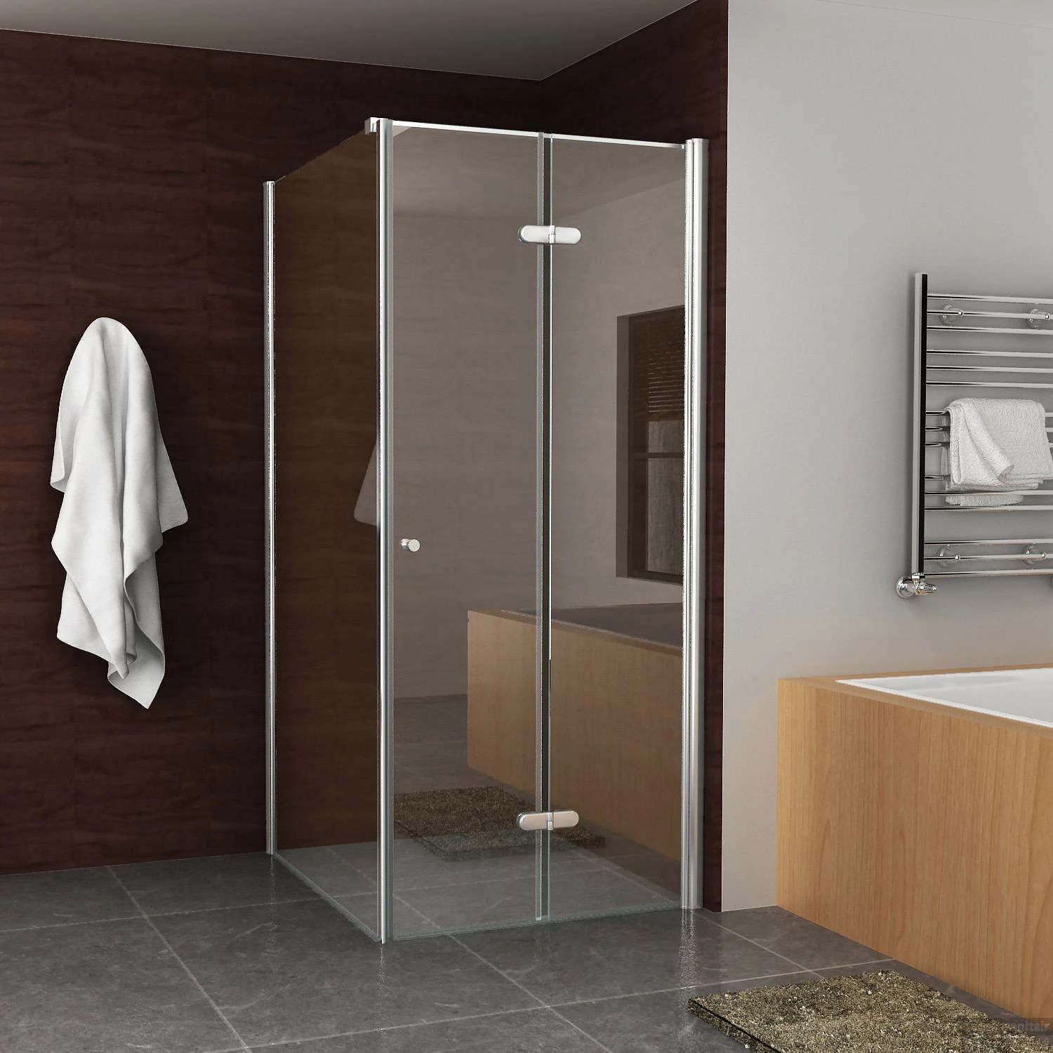 BWS Vouwbare Nisdeur Links 100x202 Cm 8mm NANO Harmonica Deur 3 BWS Vouwbare Nisdeur Links 100x202 Cm 8mm NANO Harmonica Deur - Afbeelding 3