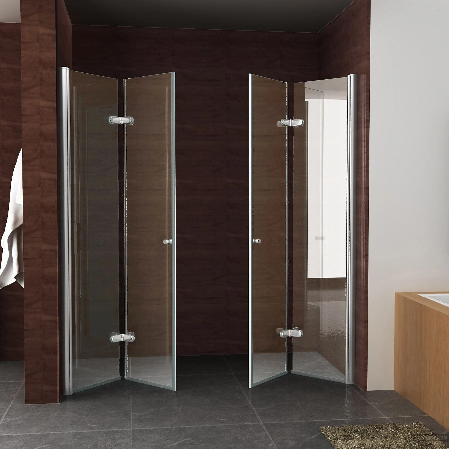 BWS Vouwbare Nisdeur Links 100x202 Cm 8mm NANO Harmonica Deur 10 BWS Vouwbare Nisdeur Links 100x202 Cm 8mm NANO Harmonica Deur - Afbeelding 10