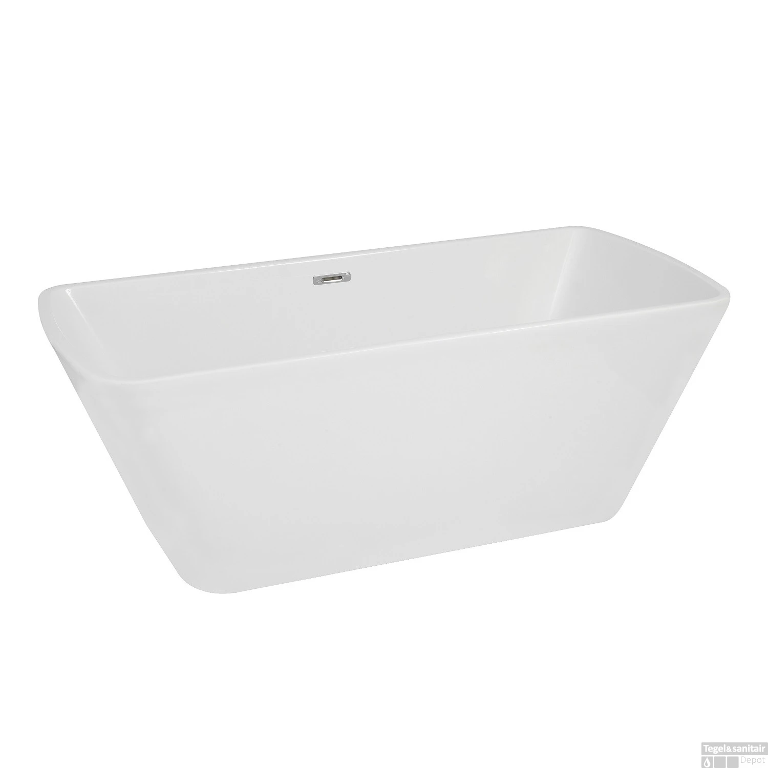 BWS Vrijstaand Ligbad Vierkant 170x78x63 Cm Acryl Wit (met Waste)