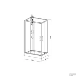 Complete Douchecabine VM Khone VII 80x120 Cm Hoekinstap Mat Wit -Winkel Voor Badkamerdouchebenodigdheden complete douchecabine vm khone vii 80x120 cm hoekinstap mat wit tech