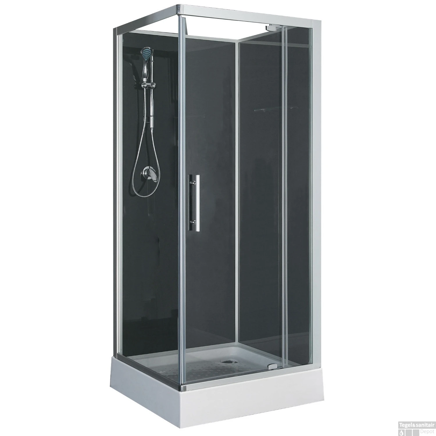 Complete Douchecabine Wiesbaden Domino 90x90x210 Cm 5mm 1 Complete Douchecabine Wiesbaden Domino 90x90x210 Cm 5mm