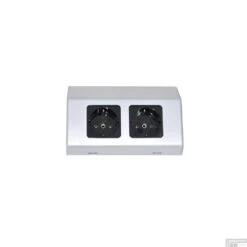 Contactdoos Sanicare Dubbele Contactpunten 5,6x15,1x8,1 Cm Zilver-Grijs