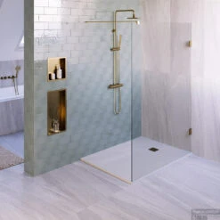 Douchebak Sanitop Just Creating Relievo Crag 100x140 Cm Mat Wit -Winkel Voor Badkamerdouchebenodigdheden db rc100x140w 3