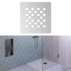 Douchebak Sanitop Just Creating Relievo Crag 100x140 Cm Mat Wit -Winkel Voor Badkamerdouchebenodigdheden db rc100x140w 5