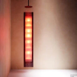 Sunshower Deluxe Mat Zwart UV En Infrarood Inbouwapparaat 32x187x16 Cm Aluminium Mat Zwart -Winkel Voor Badkamerdouchebenodigdheden deluxe black front ir water