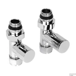 Design Aansluitset Radiator Plieger Como Recht Inclusief Koppeling 15 Mm Chroom