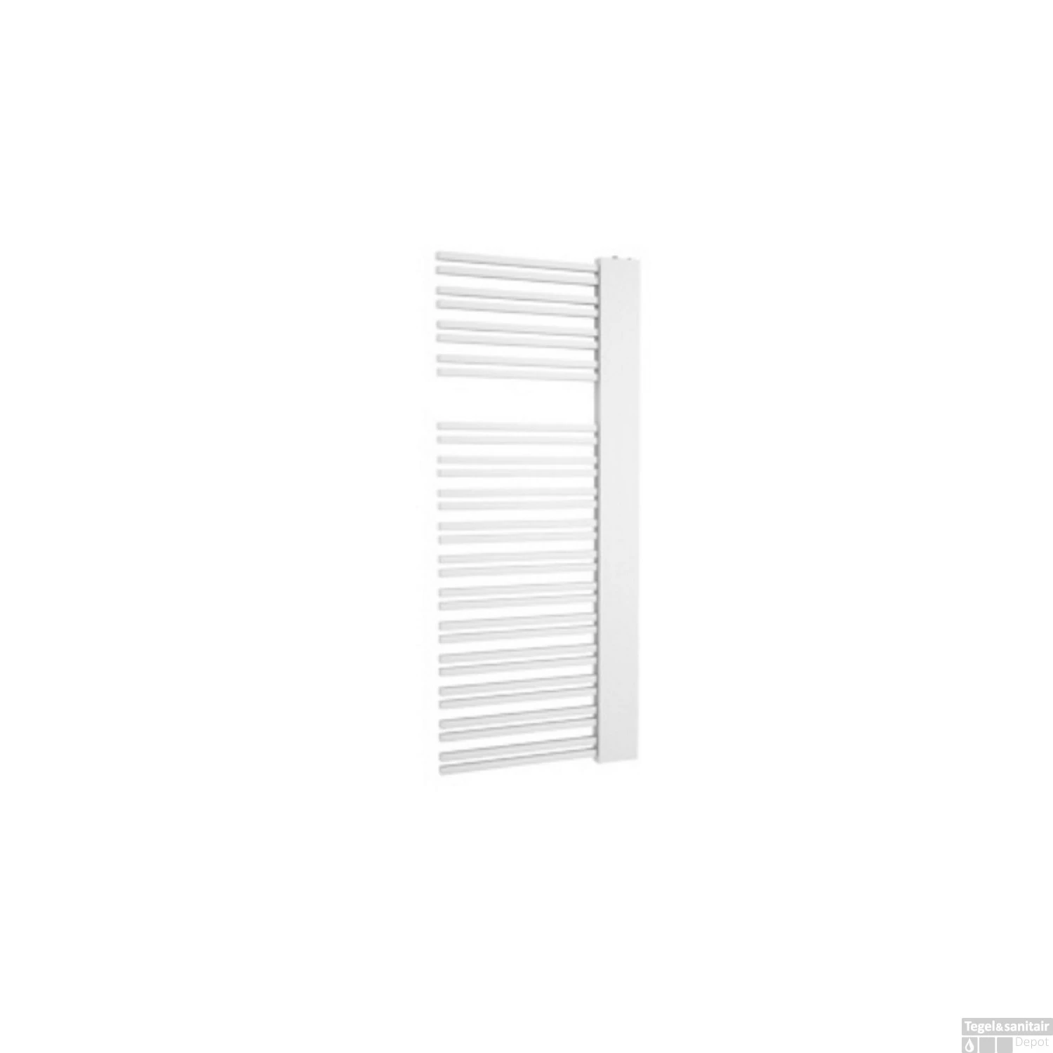 Designradiator Boss & Wessing Franto Sinistro 121 X 60 Cm 690 Watt Buis Links Wit