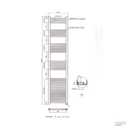 Designradiator Boss & Wessing Vertico Multirail 180x40 Cm Wit Zij-Onderaansluiting -Winkel Voor Badkamerdouchebenodigdheden designradiator boss wessing vertico multirail 180x40 cm wit zij onderaansluiting tech