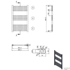 Designradiator Boss & Wessing Nile Gobi 50x80 Cm Wit Zij Aansluiting (Links Rechts Aansluiting) 5 Designradiator Boss & Wessing Nile Gobi 50x80 Cm Wit Zij Aansluiting (Links Rechts Aansluiting) -Winkel Voor Badkamerdouchebenodigdheden designradiator nile gobi 50x80 cm wit zij aansluiting links rechts aansluiting tech