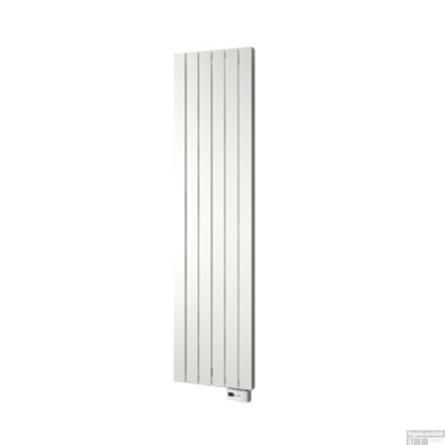 Designradiator Plieger Cavallino Retto Elektrisch 1000 Watt 180x45 Cm Antraciet Metallic