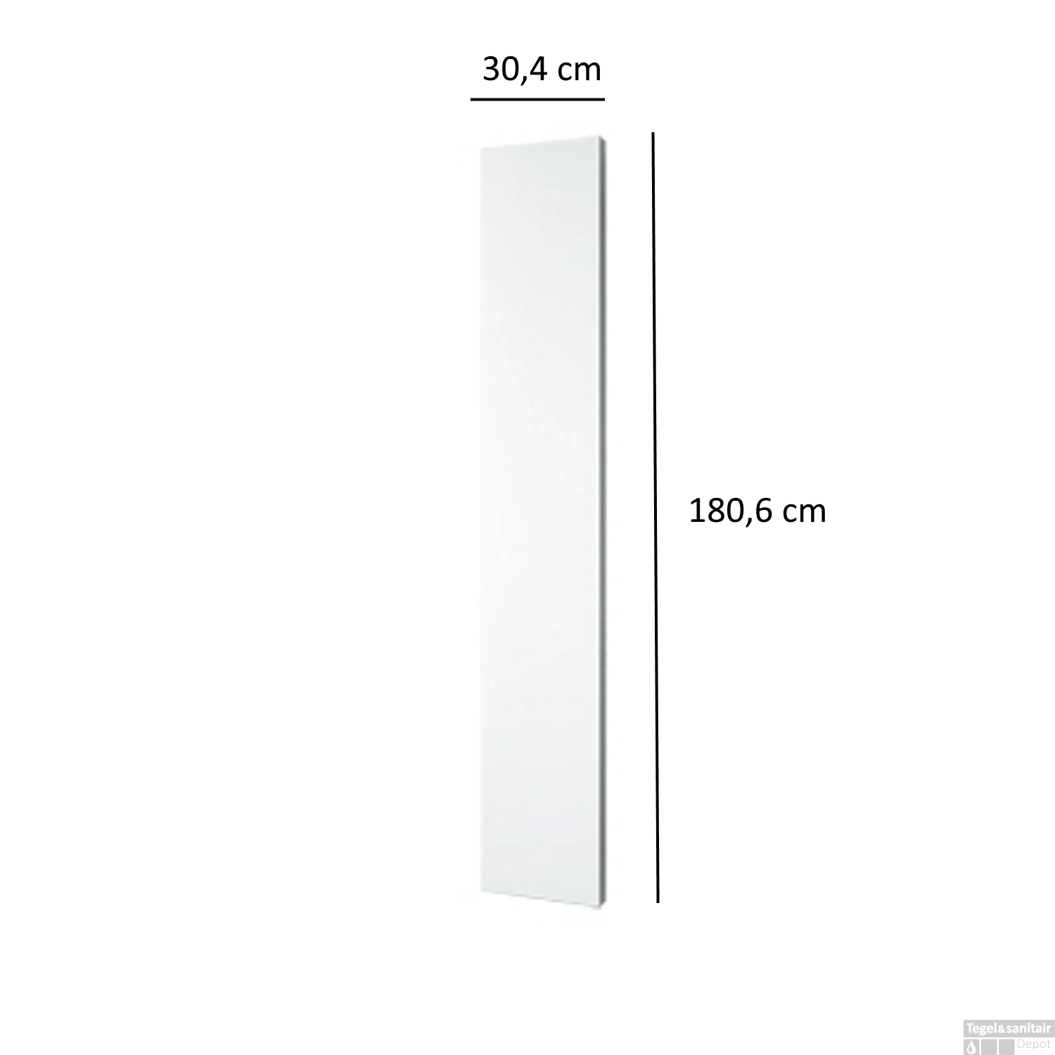 Designradiator Plieger Perugia 535 Watt Middenaansluiting 180,6x30,4 Cm Wit Structuur 2 Designradiator Plieger Perugia 535 Watt Middenaansluiting 180,6x30,4 Cm Wit Structuur - Afbeelding 2