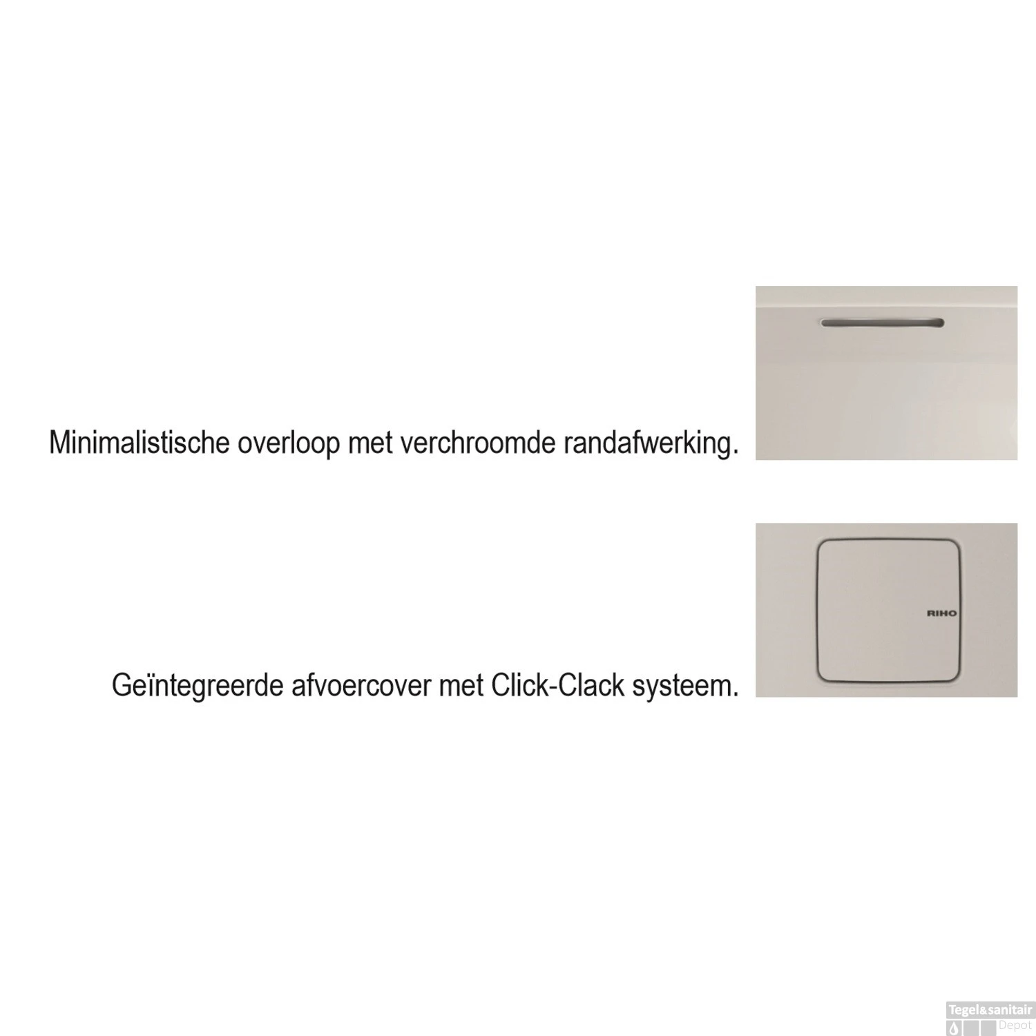 Ligbad Riho Still Square Met LED En Hoofdsteun 180x80 Cm Acryl Wit (Links En Rechts) 6 Ligbad Riho Still Square Met LED En Hoofdsteun 180x80 Cm Acryl Wit (Links En Rechts) - Afbeelding 6