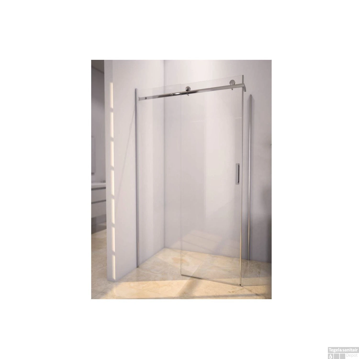 Douchecabine Sanilux Rechthoek Schuifdeur 140x80cm 8mm 2 Douchecabine Sanilux Rechthoek Schuifdeur 140x80cm 8mm - Afbeelding 2