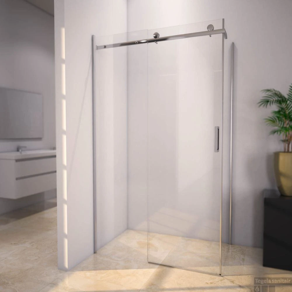 Douchecabine Sanilux Rechthoek Schuifdeur 140x80cm 8mm 1 Douchecabine Sanilux Rechthoek Schuifdeur 140x80cm 8mm