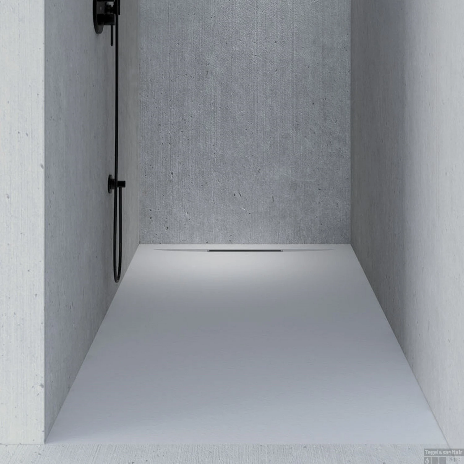 Douchebak Riho Isola 80x80 Cm Mat Licht Grijs 3 Douchebak Riho Isola 80x80 Cm Mat Licht Grijs - Afbeelding 3