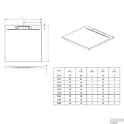 Douchebak Riho Isola 90x80 Cm Mat Licht Grijs 7 Douchebak Riho Isola 90x80 Cm Mat Licht Grijs -Winkel Voor Badkamerdouchebenodigdheden douchebak riho isola 90x80 cm mat licht grijs tech