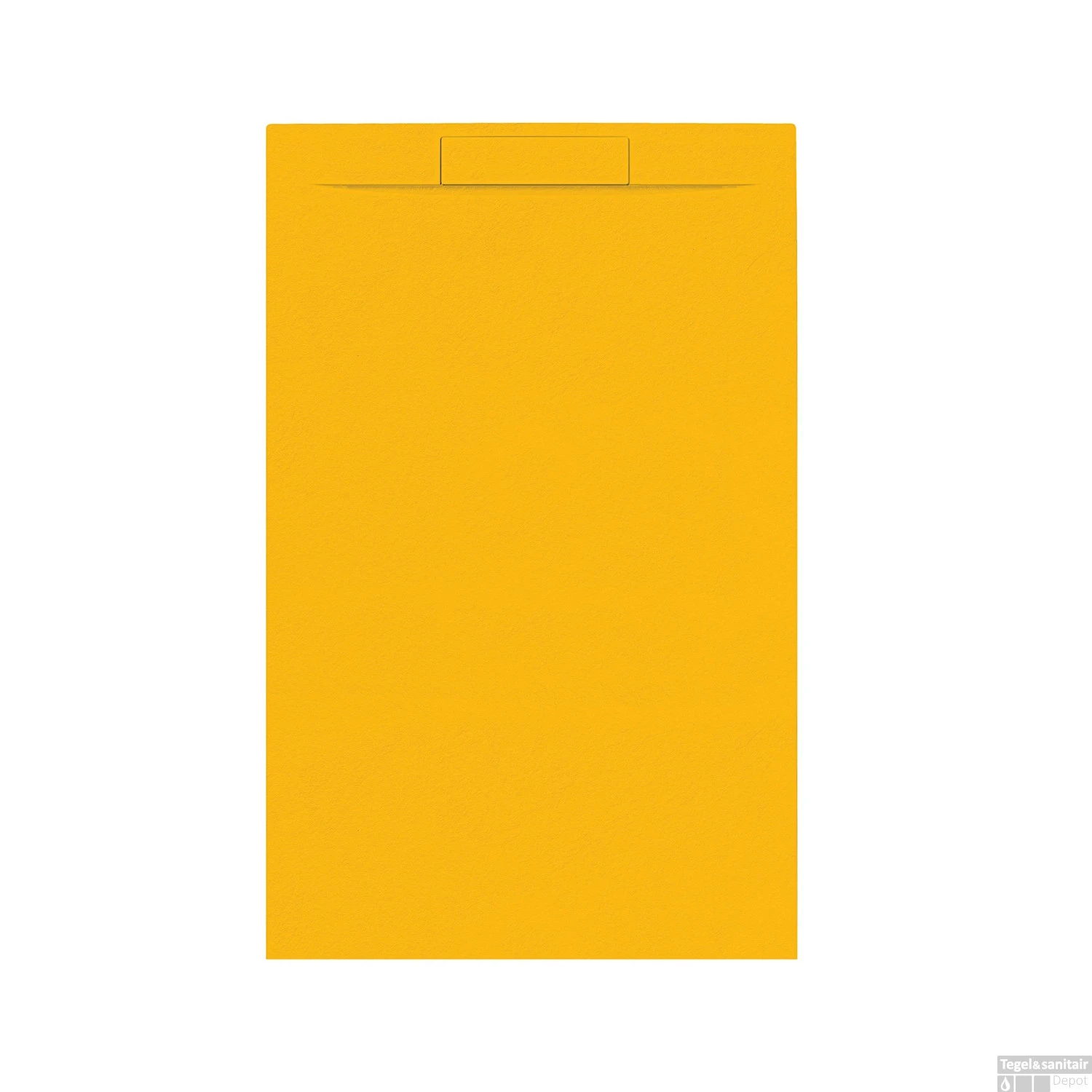 Douchebak + Sifon Allibert Rectangle 140x90 Cm Mat Okergeel