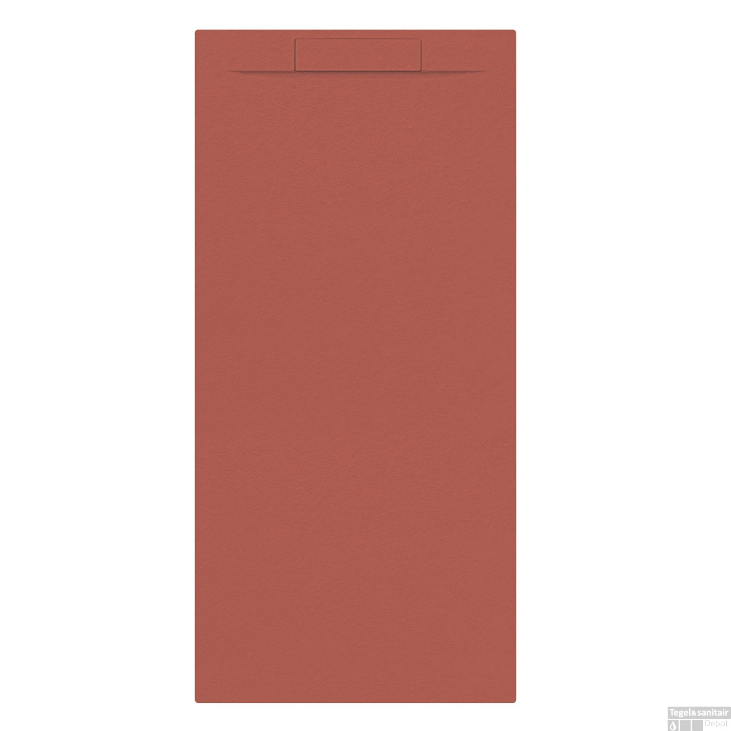 Douchebak + Sifon Allibert Rectangle 180x80 Cm Mat Rood Terracotta 1 Douchebak + Sifon Allibert Rectangle 180x80 Cm Mat Rood Terracotta