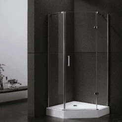 Douchecabine Sanilux Joëlle Vijfhoek 1 Deur 100x100cm 8mm