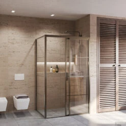 BWS Inloopdouche Frame Gunmetal 90x200 | Nano Anti-Kalk | Raster Inloopdouche -Winkel Voor Badkamerdouchebenodigdheden douchecabine bws frame gunmetal 2 1 1