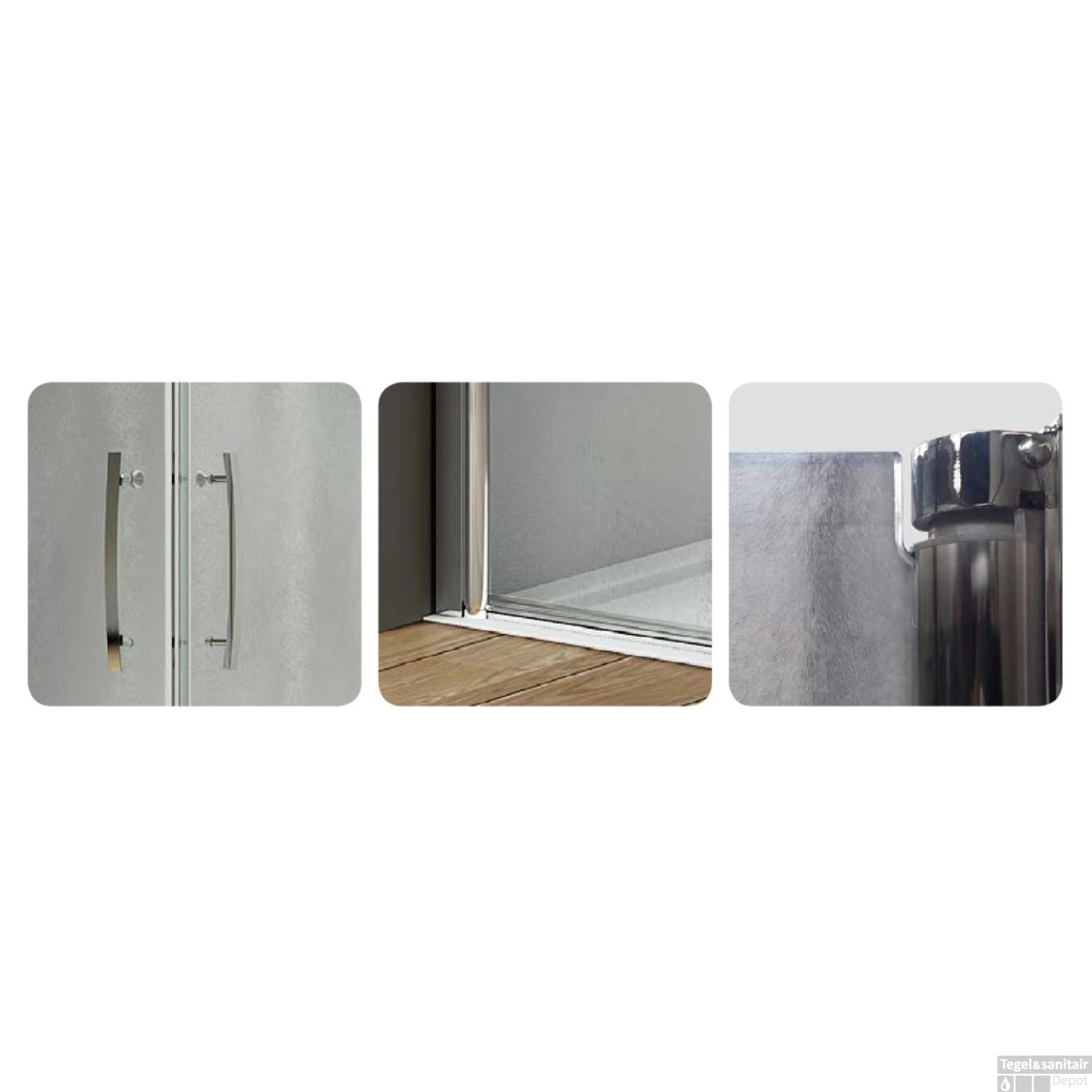 Douchecabine Lacus Giglio Corner Fox 75 Cm Hoekinstap 6mm Chinchilla Glas Aluminium Profiel 2 Douchecabine Lacus Giglio Corner Fox 75 Cm Hoekinstap 6mm Chinchilla Glas Aluminium Profiel - Afbeelding 2