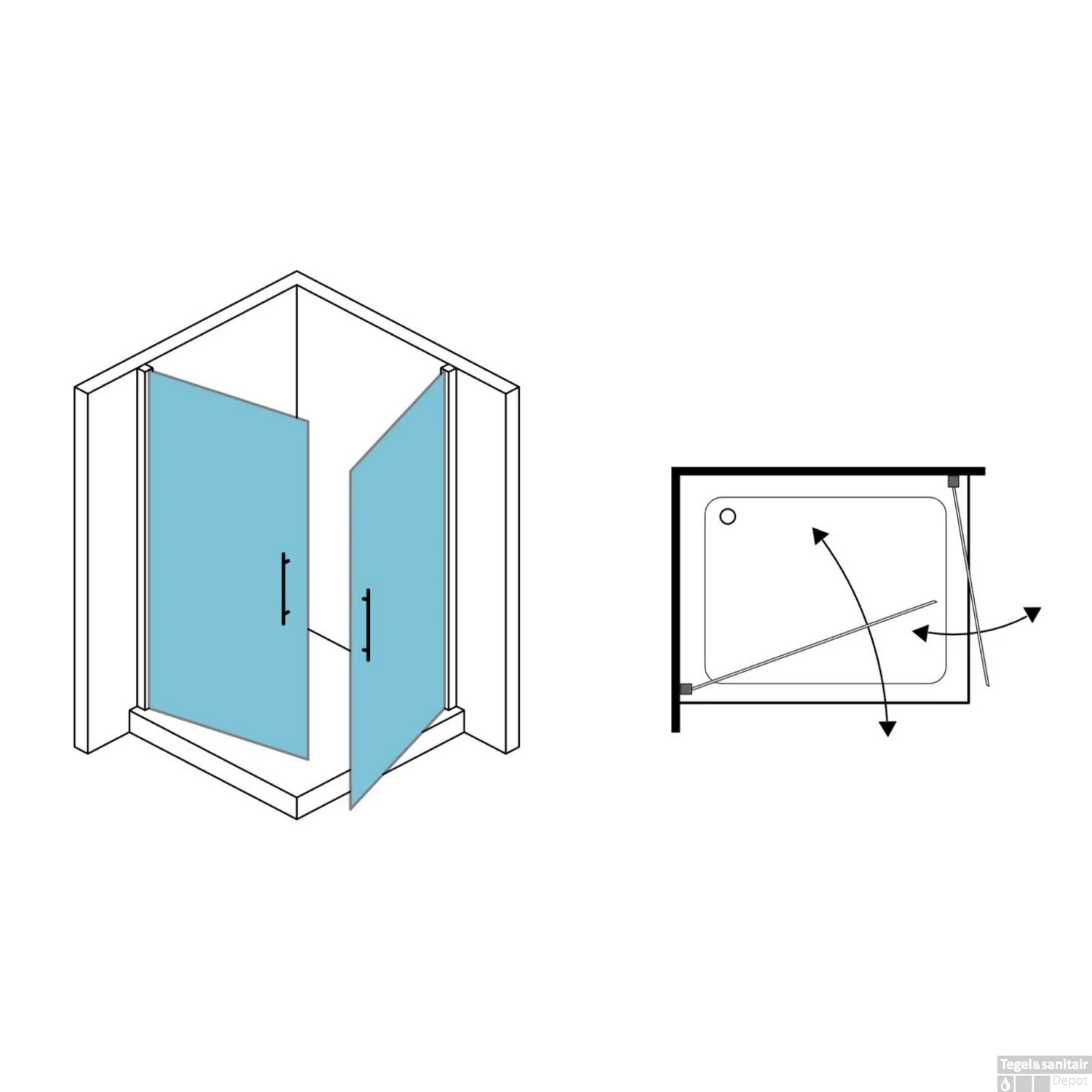 Douchecabine Lacus Giglio Corner Fox 75 Cm Hoekinstap 6mm Chinchilla Glas Aluminium Profiel 3 Douchecabine Lacus Giglio Corner Fox 75 Cm Hoekinstap 6mm Chinchilla Glas Aluminium Profiel - Afbeelding 3