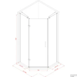Douchecabine Sanilux Joëlle Vijfhoek 1 Deur 100x100cm 8mm 5 Douchecabine Sanilux Joëlle Vijfhoek 1 Deur 100x100cm 8mm -Winkel Voor Badkamerdouchebenodigdheden douchecabine sanilux jo lle vijfhoek 1 deur 100x100cm 8mm tech