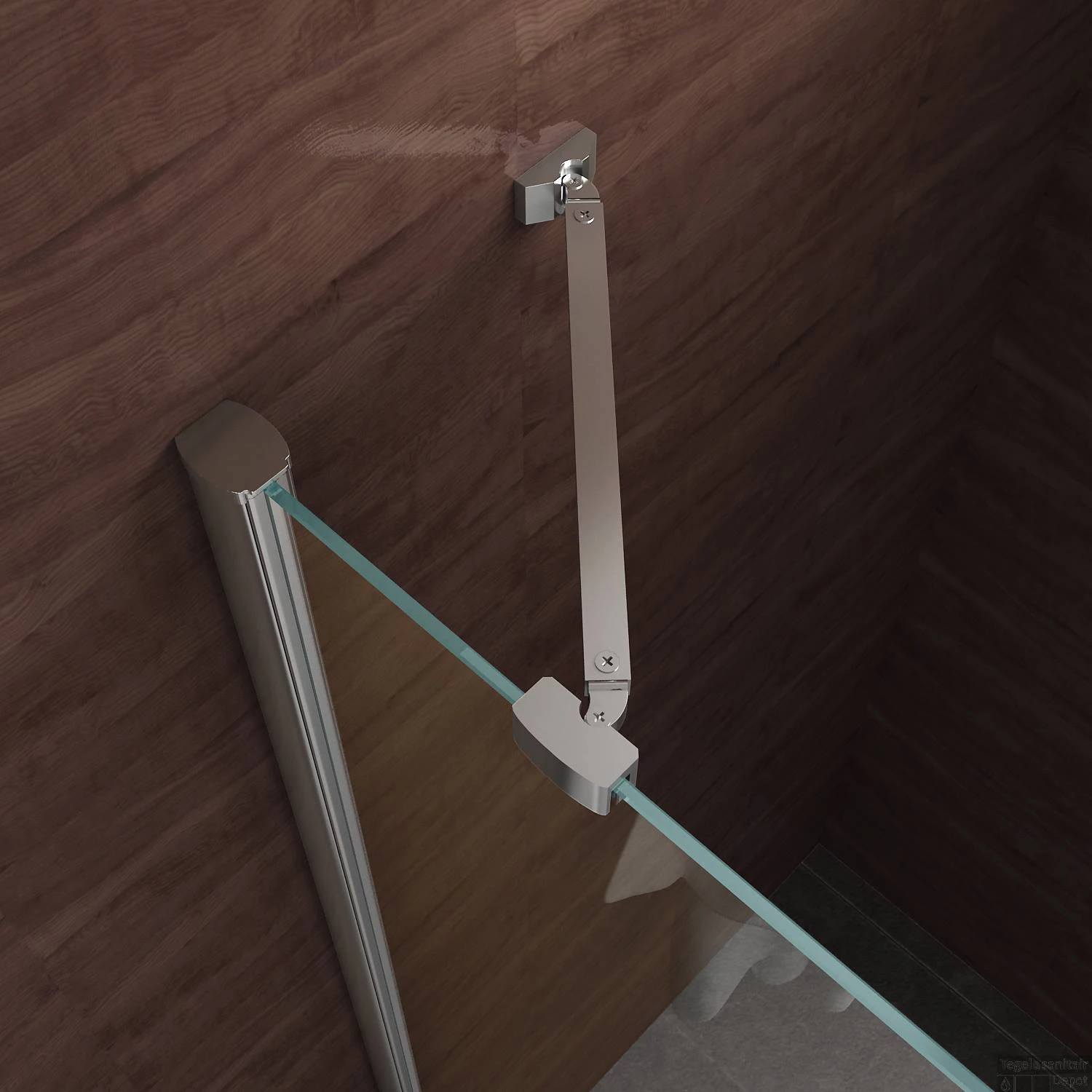 Douchecabine Vierkant 1 Swingdeur 90x90x200cm 8mm Boss & Wessing Met Nano Coating 4 Douchecabine Vierkant 1 Swingdeur 90x90x200cm 8mm Boss & Wessing Met Nano Coating - Afbeelding 4