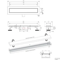 Douchegoot Brauer Geborsteld Goud Inclusief Vloerflens 80x7 Cm Zero Tegelinlegrooster Omkeerbaar -Winkel Voor Badkamerdouchebenodigdheden douchegoot brauer goud inclusief vloerflens 80x7 cm zero tegelinlegrooster omkeerbaar tec