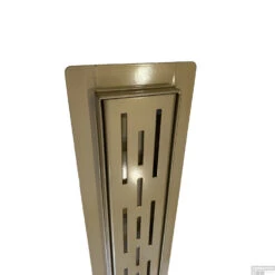 Messing Goud RVS Douchegoot Flens Met Uitneembaar Sifon 40x7cm 6,7cm Diep MESSING GOUD ROOSTER -Winkel Voor Badkamerdouchebenodigdheden douchegoot messing goud detail 1 1