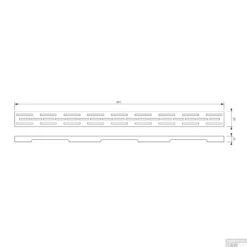 Douchegootrooster Brauer StanGrid RVS Standaard Tbv Douchegoot STD/W/PS 90x7 Cm -Winkel Voor Badkamerdouchebenodigdheden douchegootrooster brauer rvs standaard tbv douchegoot std w ps 90x7 cm tec