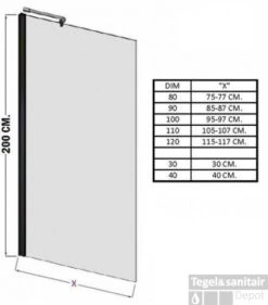 Sanilux Douchewand Deluxe 10mm | Muurprofiel | EasyClean | Inloopdouche (Alle Maten) -Winkel Voor Badkamerdouchebenodigdheden douchewand 65x200cm muurprofiel easyclean coating technisch 3 1 1