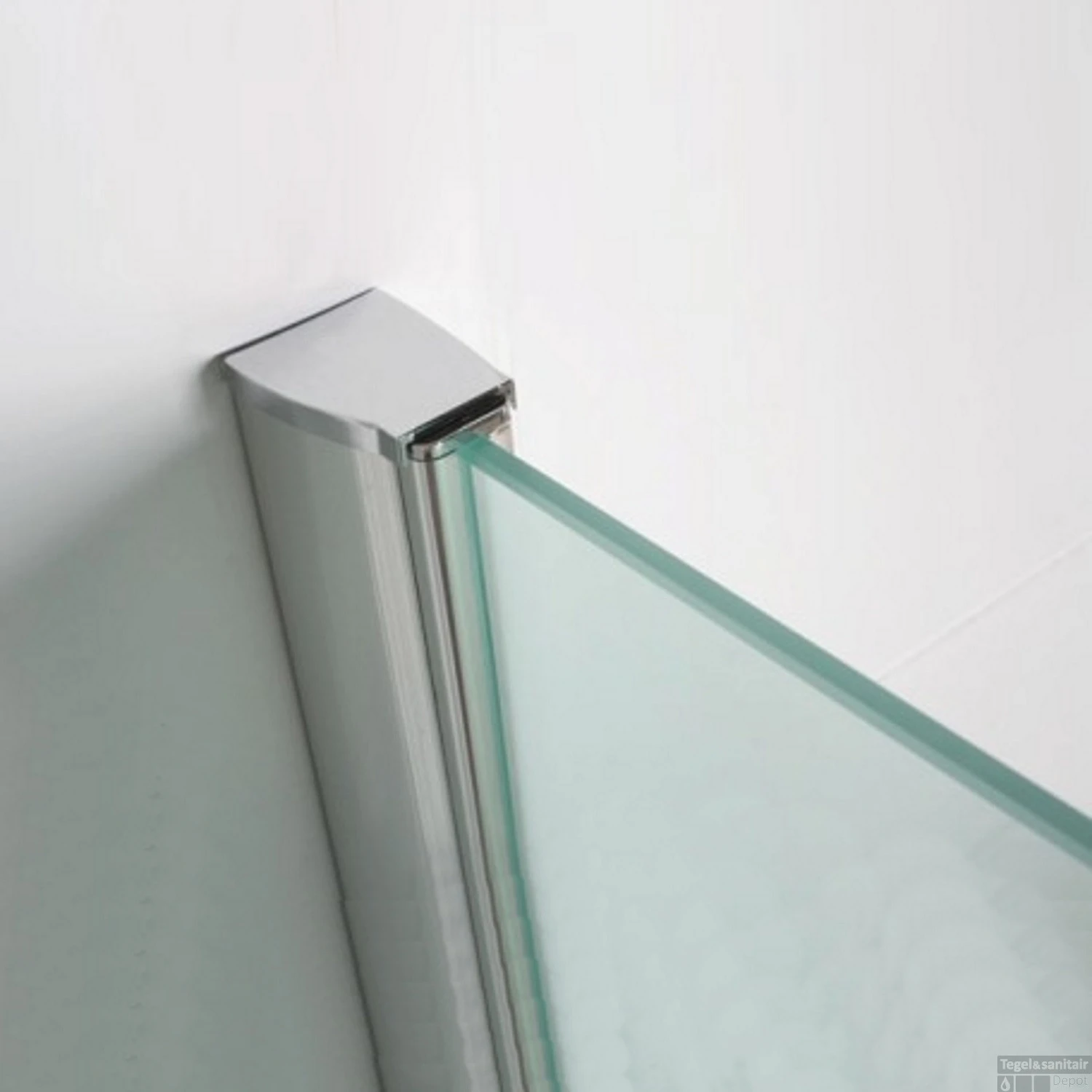 Douchewand Met Verticale Stabilisatiestang Wiesbaden 50x200cm 10mm NANO Coating 2 Douchewand Met Verticale Stabilisatiestang Wiesbaden 50x200cm 10mm NANO Coating - Afbeelding 2