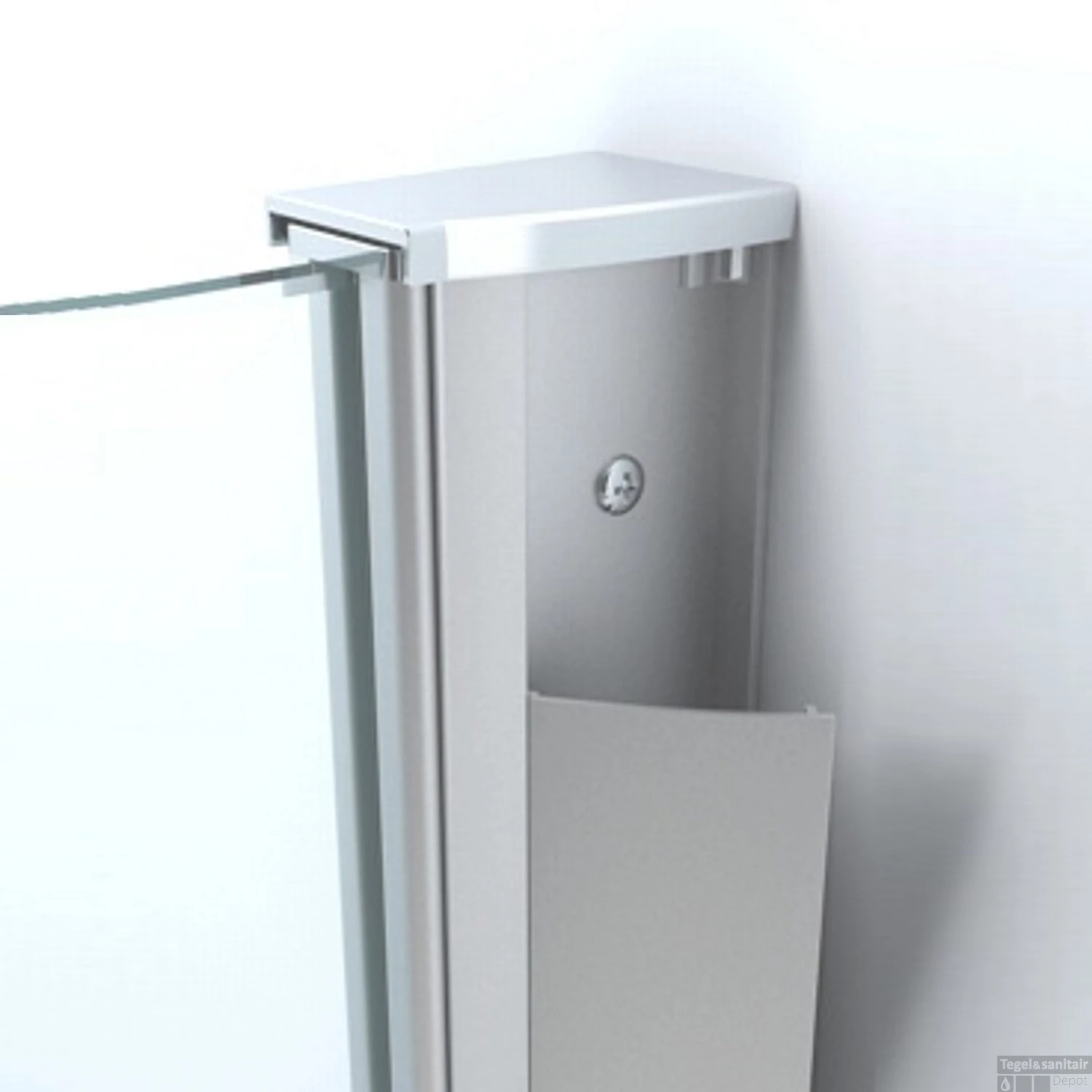 Douchewand Met Verticale Stabilisatiestang Wiesbaden 50x200cm 10mm NANO Coating 3 Douchewand Met Verticale Stabilisatiestang Wiesbaden 50x200cm 10mm NANO Coating - Afbeelding 3