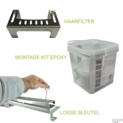 RVS Douchegoot Flens Met Uitneembaar Sifon 50x7cm 6,7cm Diep GLAS ROOSTER -Winkel Voor Badkamerdouchebenodigdheden flens glas rooster 50cm 7