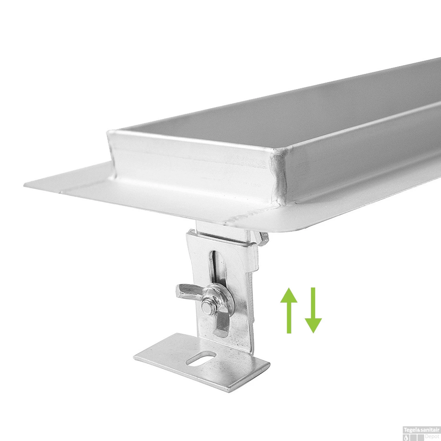 RVS Douchegoot Flens Met Uitneembaar Sifon 80x7cm 6,7cm Diep TEGELROOSTER MAT ZWART 2 RVS Douchegoot Flens Met Uitneembaar Sifon 80x7cm 6,7cm Diep TEGELROOSTER MAT ZWART - Afbeelding 2