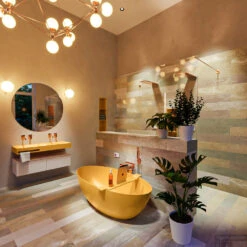 FLOAT Vrijstaand Bad 170x80cm Kleur Ocher / Ocher -Winkel Voor Badkamerdouchebenodigdheden float 2 00027