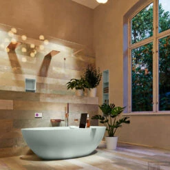 FLOAT Vrijstaand Bad 170x80cm Kleur Greey / Greey -Winkel Voor Badkamerdouchebenodigdheden float 3 00018