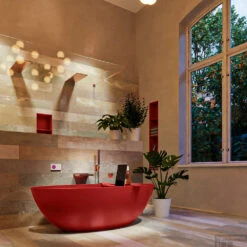 FLOAT Vrijstaand Bad 170x80cm Kleur Fire / Fire -Winkel Voor Badkamerdouchebenodigdheden float 3 00025