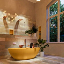 FLOAT Vrijstaand Bad 170x80cm Kleur Ocher / Ocher -Winkel Voor Badkamerdouchebenodigdheden float 3 00027