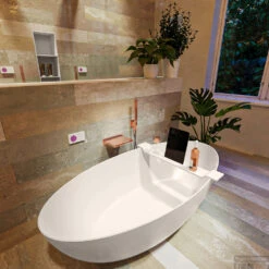 FLOAT Vrijstaand Bad 170x80cm Kleur Linen / Linen -Winkel Voor Badkamerdouchebenodigdheden float 4 00017