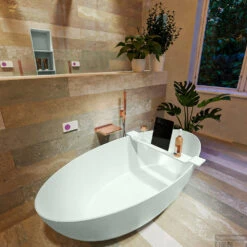 FLOAT Vrijstaand Bad 170x80cm Kleur Greey / Greey -Winkel Voor Badkamerdouchebenodigdheden float 4 00018